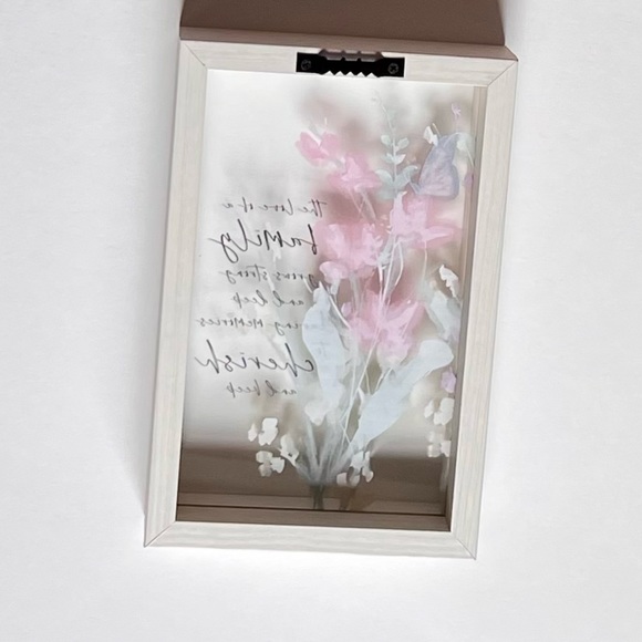 Framed Painting on Glass Wall Hanging - Family and Cherished Memories - Picture 7 of 7